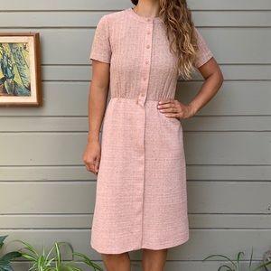 Vintage mauve knit dress